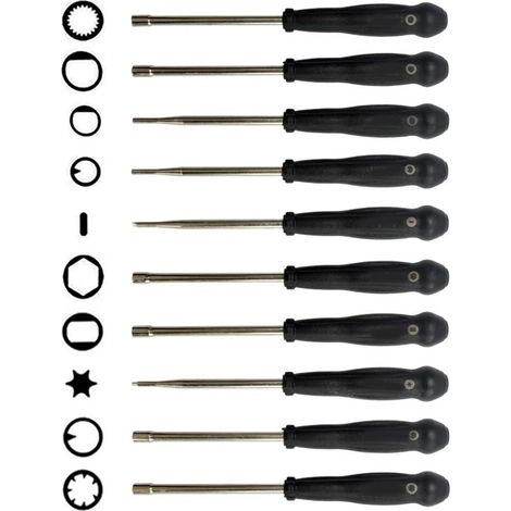 Accessoires Tronçonneuse Professionnelle, Voiture Moto, Outil De Réglage Universel du Carburateur, Tournevis, Ensemble De Brosses De Nettoyage, Kit De Réparation 10 Pièces/8 Pièces (1/5)