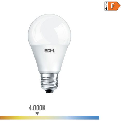 Lampadina LED EDM Standard E27 15W 1521lm 4000K Luce Naturale Ø6x11cm