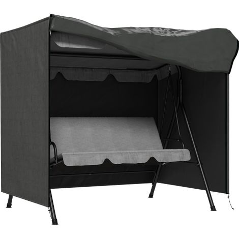Copertura Hollywood Swing, 3 posti, protettiva per amaca esterna impermeabile e resistente al freddo, panno/schermo anti-UV, materiale Oxford 420D resistente all'abrasione e alla strappo, dimensioni 1