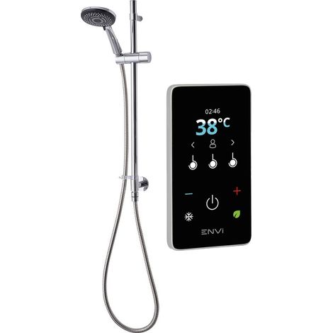 Triton ENVi Wired Thermostatic Electric Shower 9.0KW Riser Rail Matt Silver (1/5)