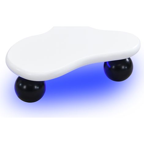 ELVMI Couchtisch mit 16 Farben LED und App-Steuerung, Wolkenform, für Wohnzimmer, aus MDF, 95 × 62.5 × 32 cm (1/5)