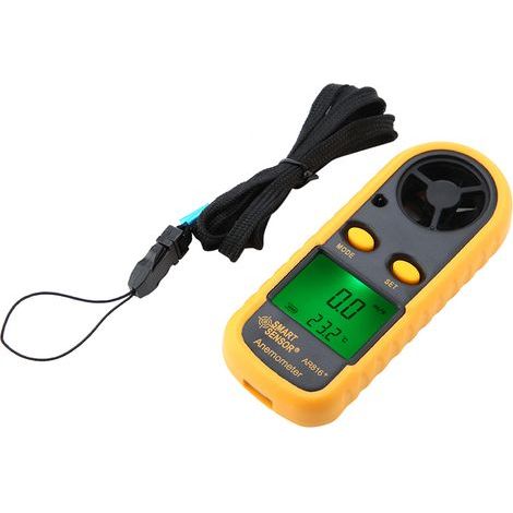 Anémomètre Numérique AR816+ LCD Portable pour Mesure Vitesse du Vent et Air (1/5)