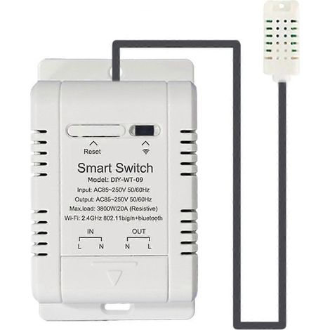 WLAN-Temperatur- und Feuchtigkeitsschalter 20A--