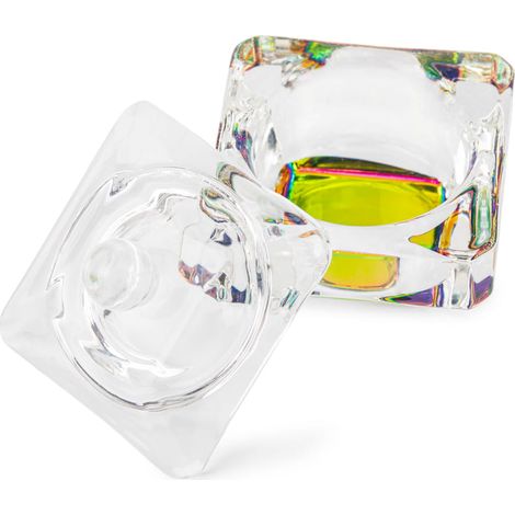 Gobelet en verre avec couvercle pour liquide, nettoyant, henné n° 3 (1/4)