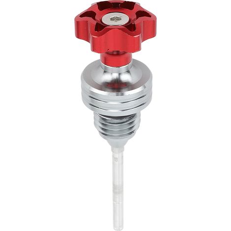 Ortviai Jauge de niveau d'huile moteur 4,3 pouces en alliage d'aluminium pour moto, ATV 125 cm³, karting et scooter – Rouge