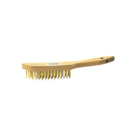 BROSSE TALIAPLAST METALLIQUE A MANCHE 4 RANGS ACIER TREMPE -361101