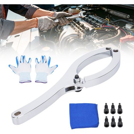 Heavy-duty oil seal wrench for excavators, excavator boom cylinder piston disassembly and repair tool (1/5)