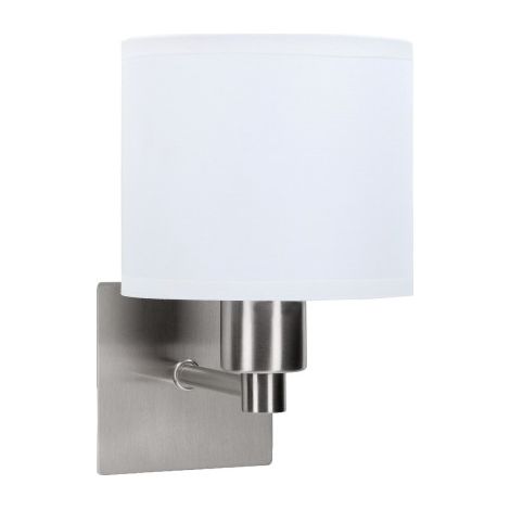 Forlight Lampada Da Parete Ip20 Lyon E27 15W Nichel Satinato (1/4)