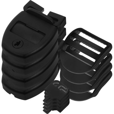 Lot de 4 Loquets à Clip en Plastique Robustes pour Couverture de Spa, Verrous de Remplacement Universels pour Couvercle de Bain à Remous, Kit de Fixation Solide pour Accessoires