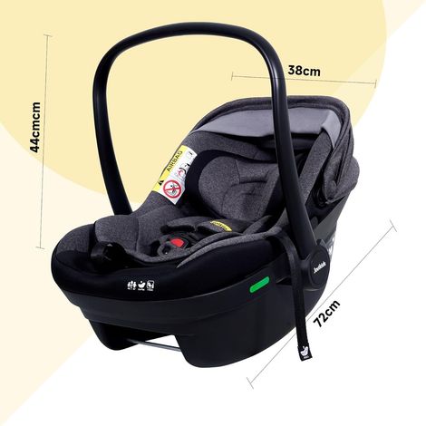 Seggiolino auto bebè reclinabile Gruppo 0/0+ 40-87 cm con capottina e imbracatura 3 punti HAVRYA (1/4)