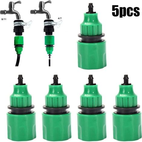 Filiyano-Raccord rapide 5X pour tuyau d'arrosage de 4/7 mm et 8/11 mm - Outils de jardin
