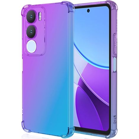 Fallfeste Schutzhülle mit Farbverlauf für Vivo Y19s, Lila/Blau (1/5)