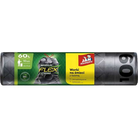 Jan Niezbędny LD Magnum Flex Bags Tape 60L 10pcs - 1 pack.