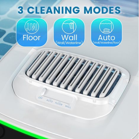 Robot nettoyeur de piscine 60x70x40 cm en ABS+PC blanc, nettoyage automatique moderne FloraGrace (1/5)