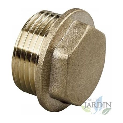 Suinga – Bouchon mâle laiton 20mm à 50mm – Filetage mâle pour irrigation haute pression – Raccord pour travaux publics