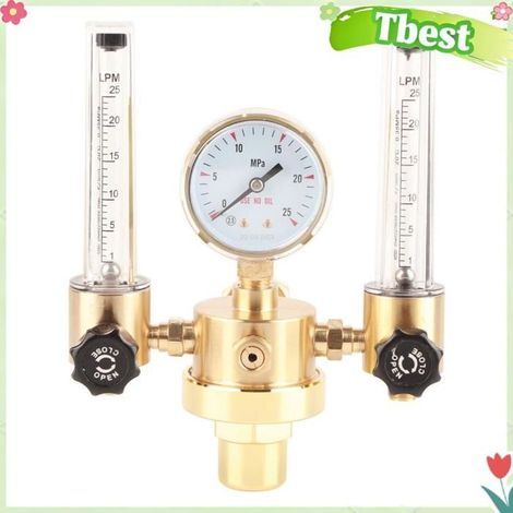 Tbest régulateur de gaz Régulateur d'argon de réducteur de pression de gaz -562 outillage (multimetre -562-5/8 dents intérieures (1/5)