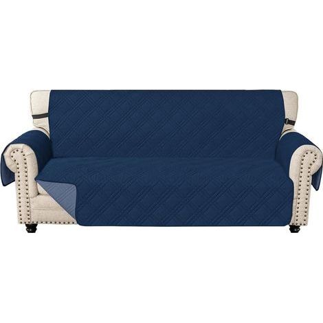 1 Housse De Canapé Réversible, Protection Anti-Griffures, Design Antidérapant, Pour Salon (1/5)