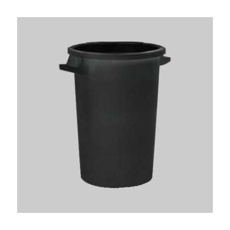 BIDONE PER RIFIUTI NERO 100 lt - Ø 47x66 h