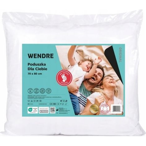 Cuscino anallergico bianco 70x80 cm grande