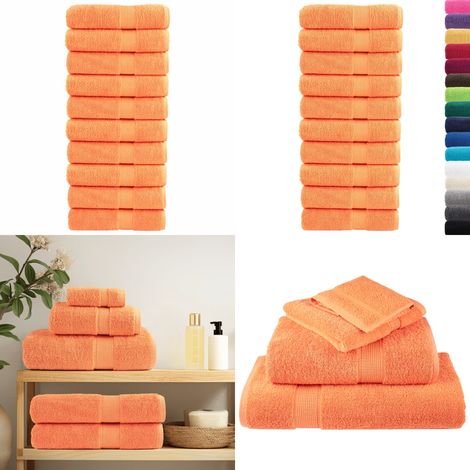 Toallas de baño SOLUND 10 uds 100x150 cm 600 gsm - Toallas de algodón - Toallas absorbentes