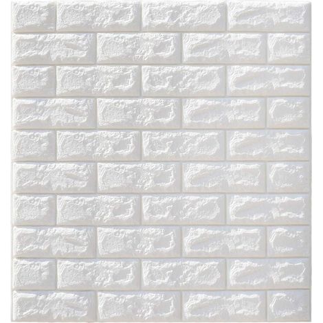 Panneaux muraux 3D, papier peint autocollant 3D en mousse PE étanche pour décoration murale intérieure, mur TV, salle de bain, cuisine, salon (1/3)