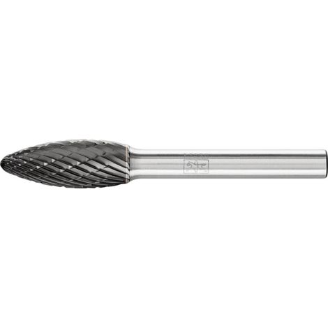 PFERD TOOLS Hartmetall Hochleistungsfrässtift Flamme B Ø 10x25 mm Schaft-Ø 6 mm Z3P HICOAT universal (1/2)