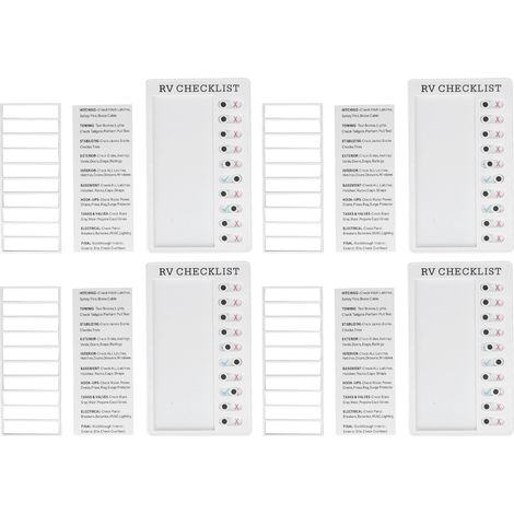 Tableau de Tâches Amovible 4 Pièces - Planificateur de Voyage DIY, Tableau de Chores Portable et Recyclable pour RV et Organisation (1/5)