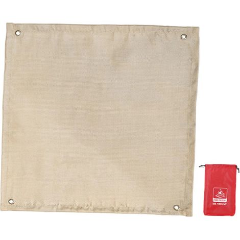 Couverture allume-feu, tapis de feu de camp 45 cm x 45 cm (1/5)