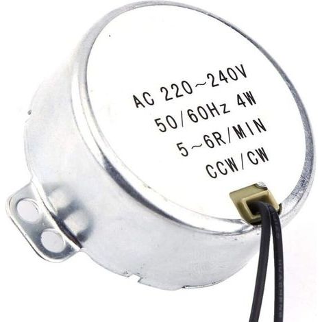 Moteur Synchrone Électrique 1pc 220-240V AC 4W CW/CCW(5-6RPM) (1/3)