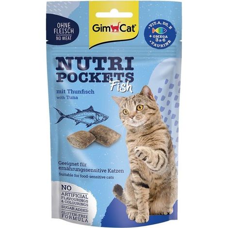 GimCat Nutri Pocket Fish Snack per gatti 60 g - Tonno 60 g