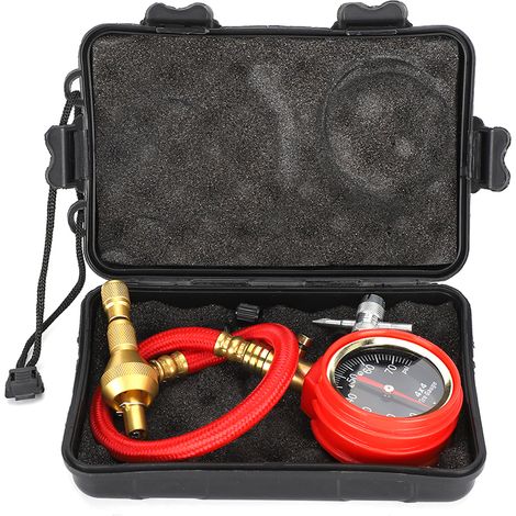 Manomètre de pression des pneus à pointeur 0-70Psi, compteur à cadran de haute précision, testeur de pneus, réaménagement de voiture (1/5)