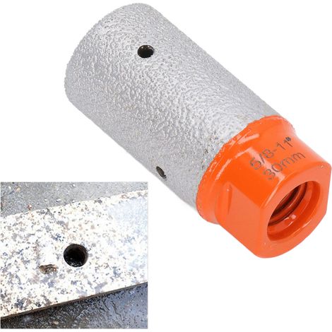 Fraise à braser 5/8-11" pour granit, quartz, marbre, carrelage, finition des bords et agrandissement des trous, fraise de 30 mm (1/5)