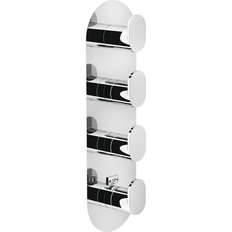 Unterputz-3-Wege-Thermostat-Brausegarnitur. Nobili YOYO Serie UP94103CR  Verchromt - Messing