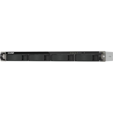 QNAP TS-433eU NAS a 4 Baie, Montaggio in Rack 1U, Profondit� Ridotta, Soluzione di Archiviazione e Gestione File, Contenitore Docking Station (1/5)