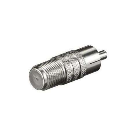 Adaptateur Tv-Sat Fiche-F femelle-Rca mâle (1/2)