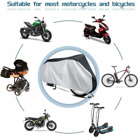 Outdoor-Schutzhülle für Motorrad, Fahrrad, Roller - Wasserdichte Polyesterhülle (L) (1/5)