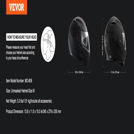 Casque de Moto, Non Masqué, Casque Smart Street ABS Haute Densité avec Lentille Pare-soleil Interchangeable, Casque Motocross Confortable Approuvé DOT, pour Jeunes et Adultes, Taille M, Noir (1/5)
