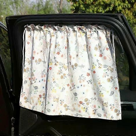 Pare-soleil universel pour voiture, protection UV, rideau pare-soleil pour vitres latérales, ventouse rétractable, occultant la lumière (04) (1/5)