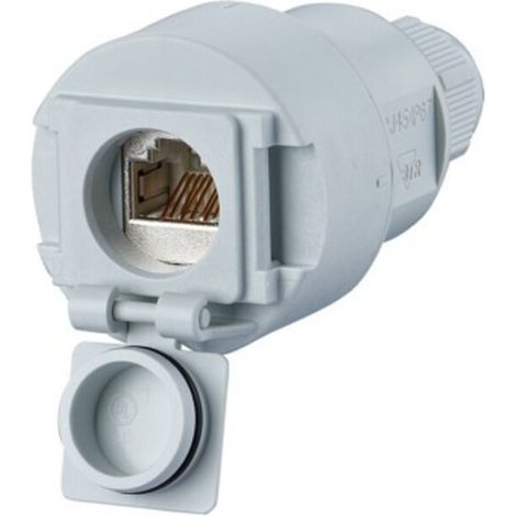Metz Connect Kupplung Cat.6A 1-Port lgr E-DAT Industry IP67 1309515003-E