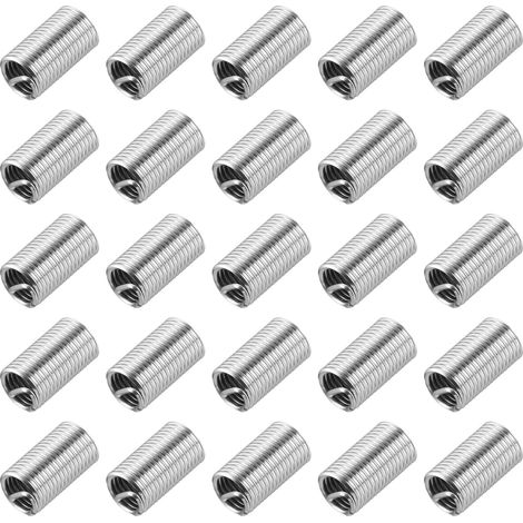 50 Pièces Insert de Réparation de Filetage, M10 x 1.5 Longueur après Installation 30mm Insérer Écrou en Acier Inoxydable 304, Kit pour Conversion Outil Équipements Mécaniques (1/5)