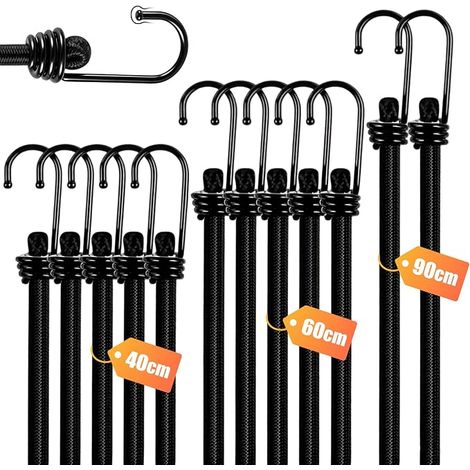 Tendeur Elastique,Lot de 12 Tendeurs Élastiques avec Crochets (1/5)