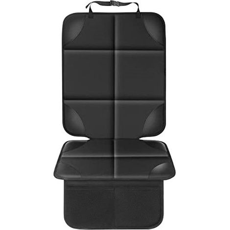 Coprisedile per auto, imbottitura spessa, tessuto impermeabile 600D, retro antiscivolo, sicuro per neonati e animali domestici, nero, universale, adatto per auto, camion, SUV e furgoni, 1 pezzo