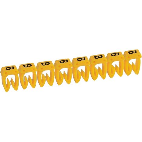 REPÈRE CAB 3 POUR FILERIE 4 À 6 MM² LETTRE MAJUSCULE B LEGRAND 038361