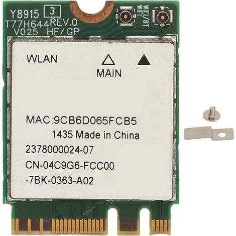 Carte réseau M.2 WiFi Killer 1435 867Mbps double bande 2,4GHz 5GHz Bluetooth 4.1 sans fil pour PC, adaptateur M.2 (1/5)