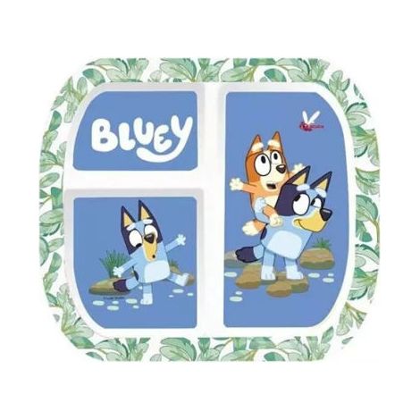 PLATO RECTANGULAR DIVIDIDO BLUEY