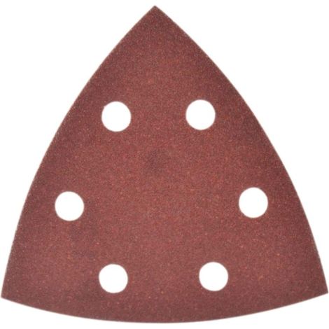 BLACK&DECKER - PIRANHA - 5 FOGLI ABRASIVI TRIANGOLARI FORATI PER LEVIGATRICE - GRANA 120