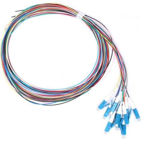 Jarretière à fibre optique 12 brins LC/UPC monomode à faibles pertes d'insertion, 1,5 m (1/5)