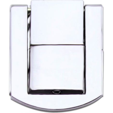 Fermoir toggle verrou 25mm argent pour loquet boîte bois, lot de 2 (1/4)