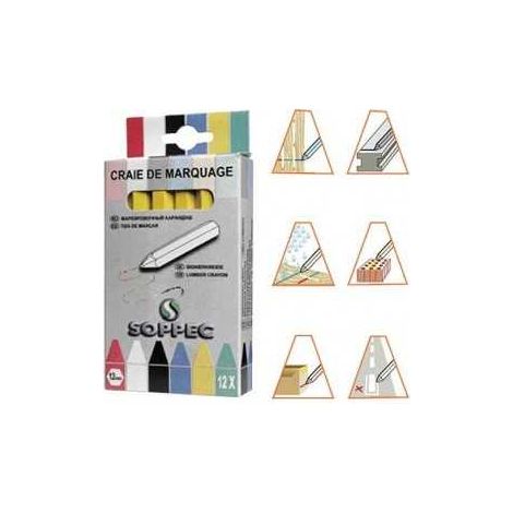 Craie de Marquage SOPPEC - Type Non Fluorescent - Couleur Bleu