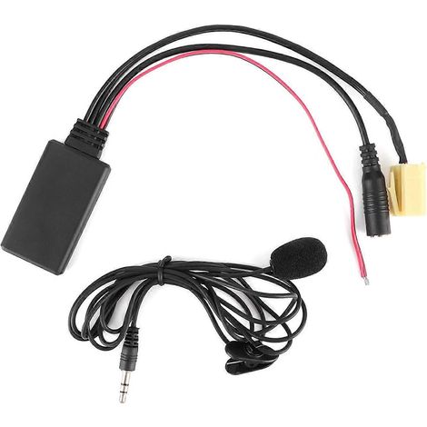 Câble audio Bluetooth mains libres de 150 cm (59,1 pouces) pour voiture, adaptateur AUX avec microphone, compatible avec Alfa Romeo 159 (1/4)